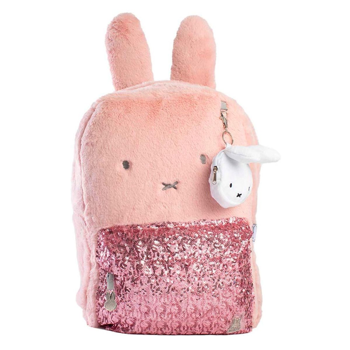 MIFFY - MOCHILA ORIGINAL NIÑA PELUDITA ROSA MIFFY