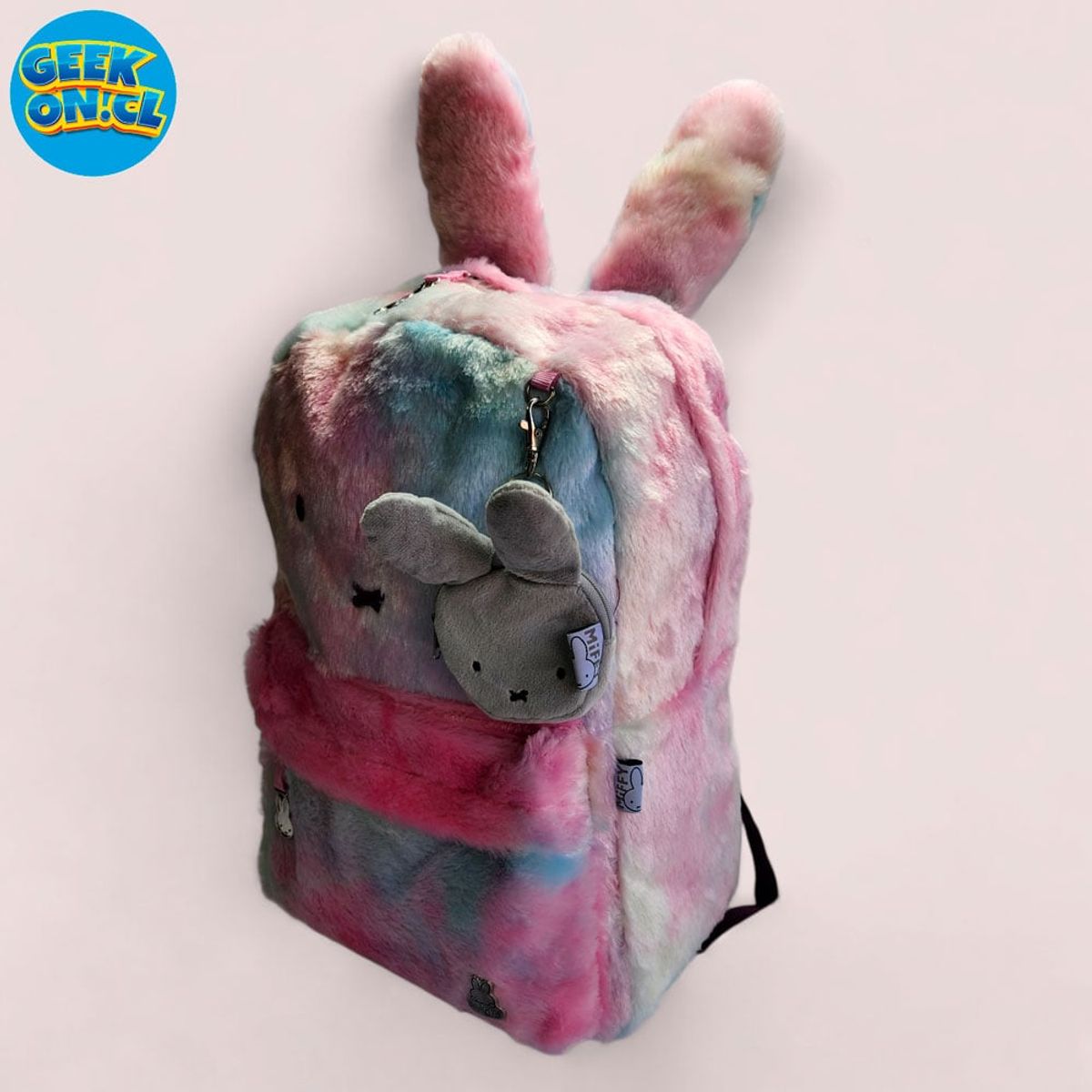 MIFFY - MOCHILA ORIGINAL NIÑA PELUDITA COLORES MIFFY