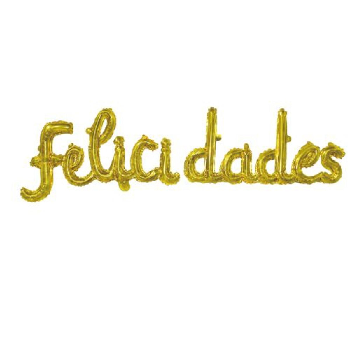 GENERICO - Globos Diseño Felicidades Color Dorado Latex