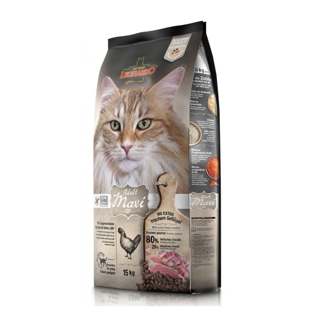 CAT FOOD LEONARDO - LEONARDO Adult Maxi GF, bolsa 2 kg
