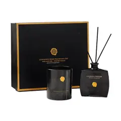GENERICO - Set Difusor Mikado 180ml y Vela Aromática 448gr Aromas Rose And Oud