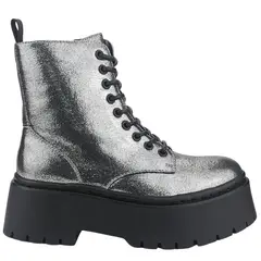 CHALADA - Botin Mujer Plateado Casual Rust-22