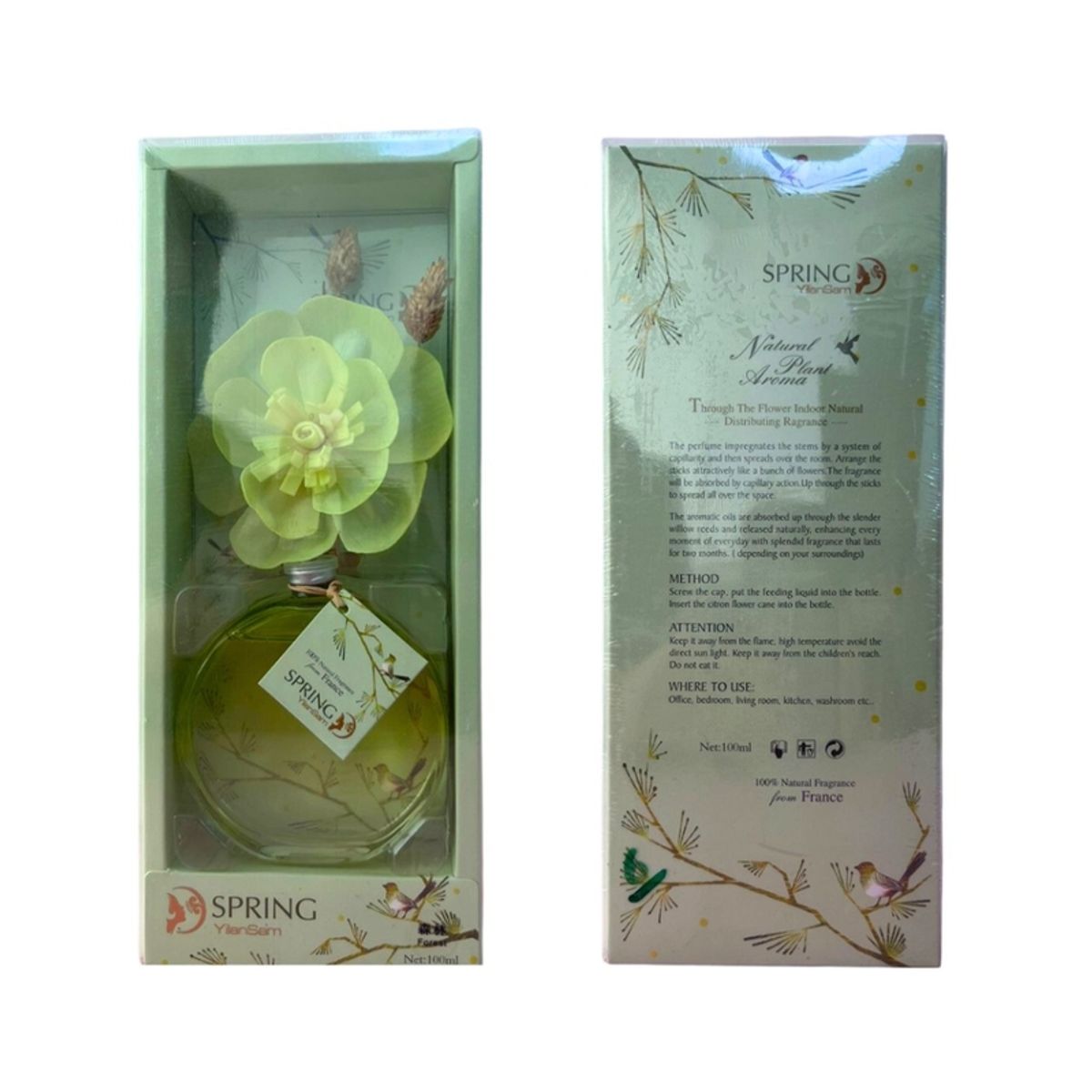 GENERICO - Difusor 100ml. Verde: SPRING YilanSam
