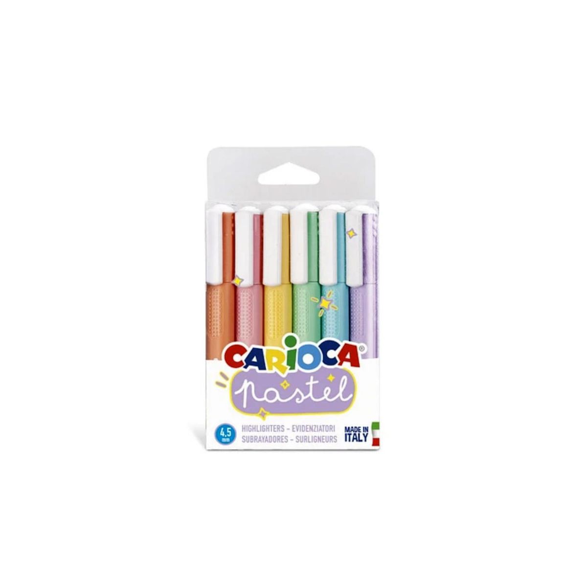 CARIOCA - Destacadores Pastel 6 Colores Carioca - SC