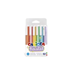 CARIOCA - Destacadores Pastel 6 Colores - SC