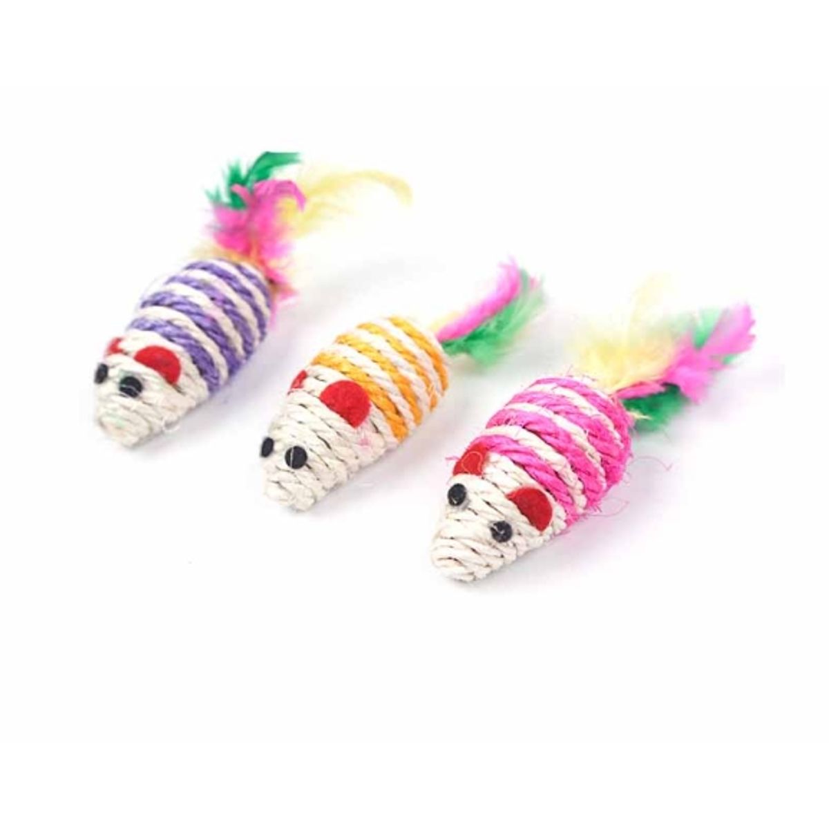 GENERICO - Juguete Mini Ratones Para Gatos Mascotas x1