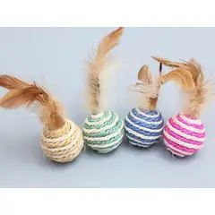 GENERICO - Juguete De Bola De Sisal Para Gatos Mascotas