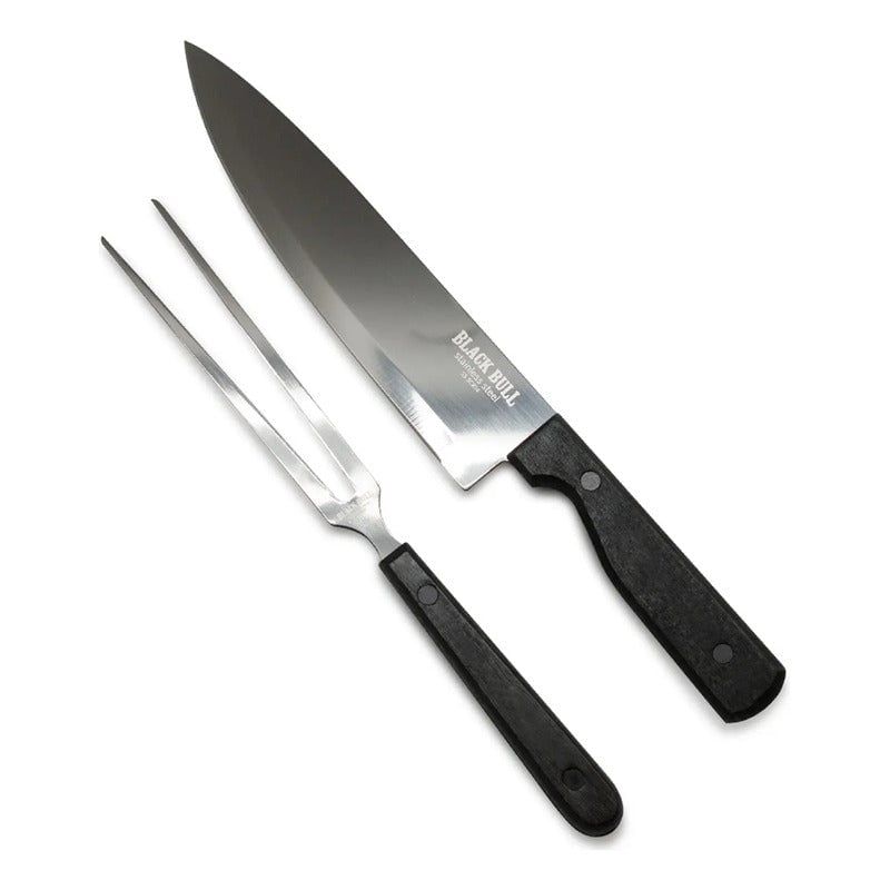 BLACK BULL - Set Cuchillo 32 Cm + Tenedor 28 Cm Black Bull