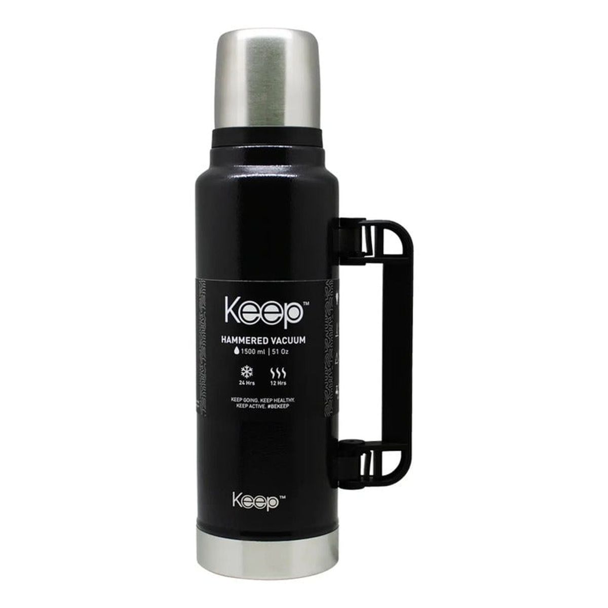 KEEP - Termo Hammered 1.5 Lts Color negro