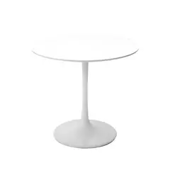 ARTIHOGAR - Mesa Tulip Redonda 80 cm Diámetro Blanca