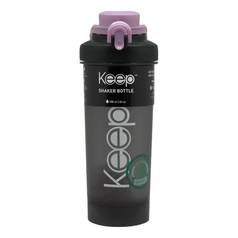 KEEP - Botella De Agua Deportiva Shaker Mezclador 700ml Keep color lila