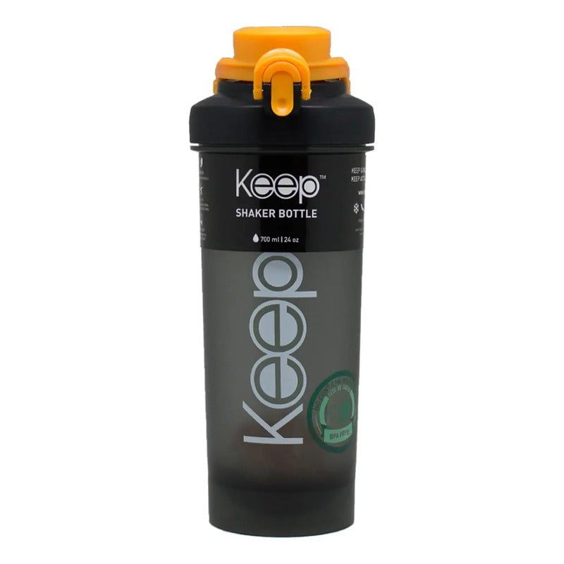 KEEP - Botella De Agua Deportiva Shaker Mezclador 700ml Keep color amarillo