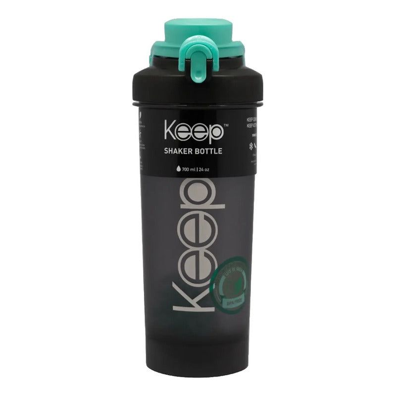 KEEP - Botella De Agua Deportiva Shaker Mezclador 700ml Keep color verde