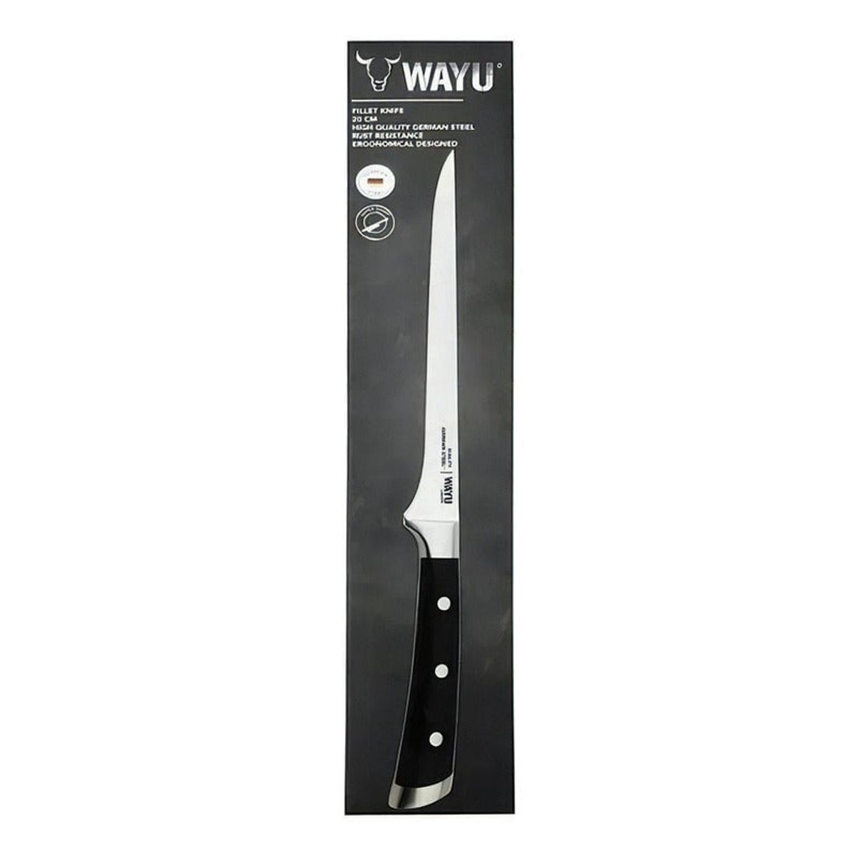 WAYU - Cuchillo Filetero Carne Pollo Pescado 20 Cm - Wayu