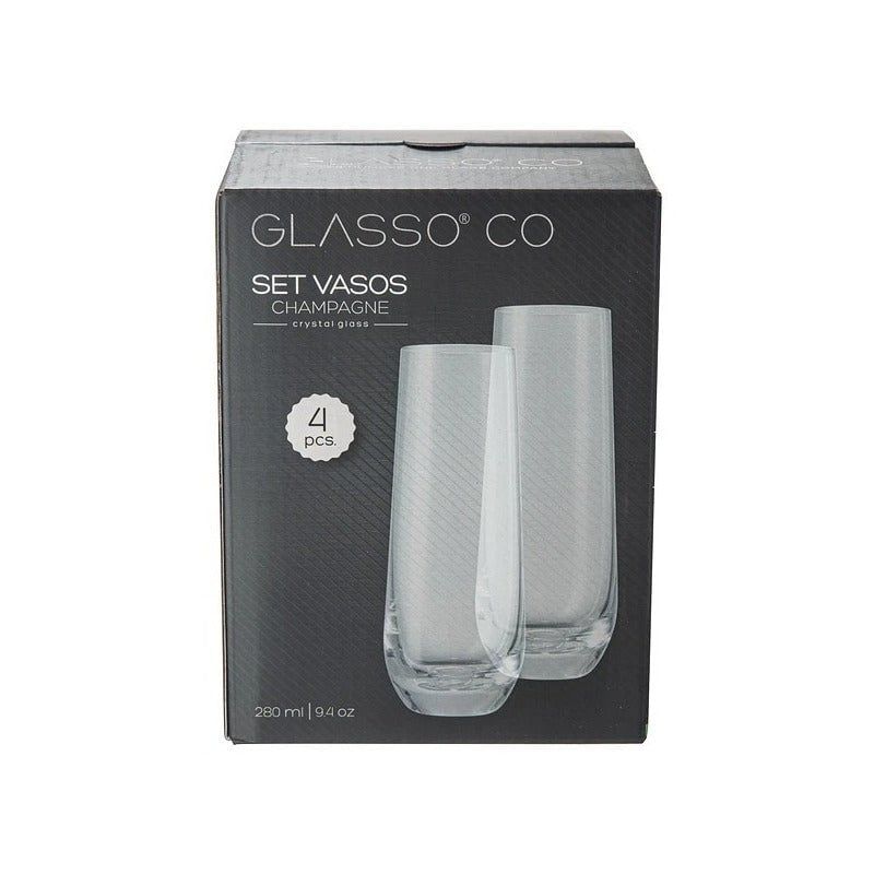 GLASSO - Set De 4 Copas Champagne Glasso