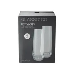 GLASSO - Set De 4 Copas Champagne