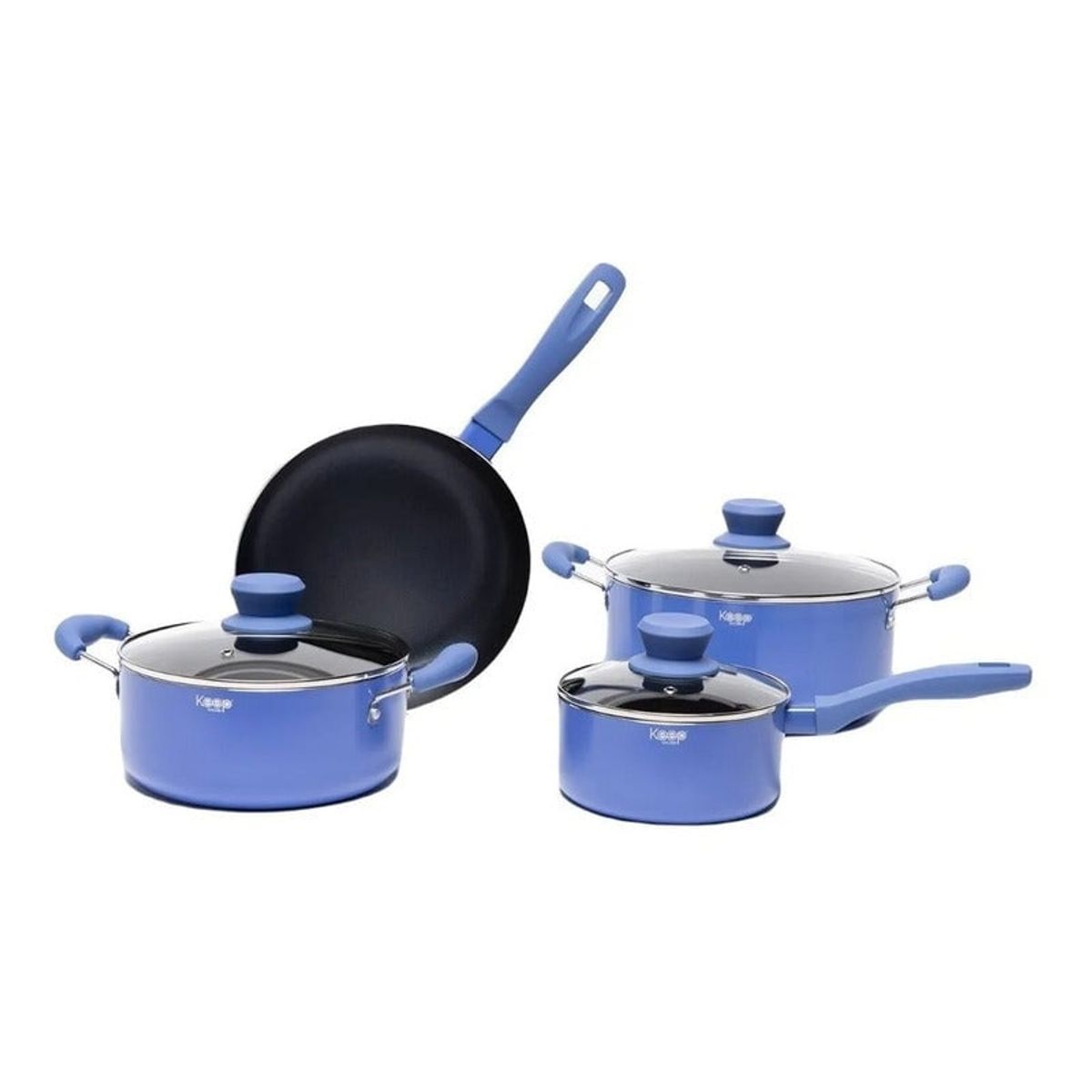 KEEP - Set Olla Batería 7pc Titanium Menta Keep Antiadherente Hogar