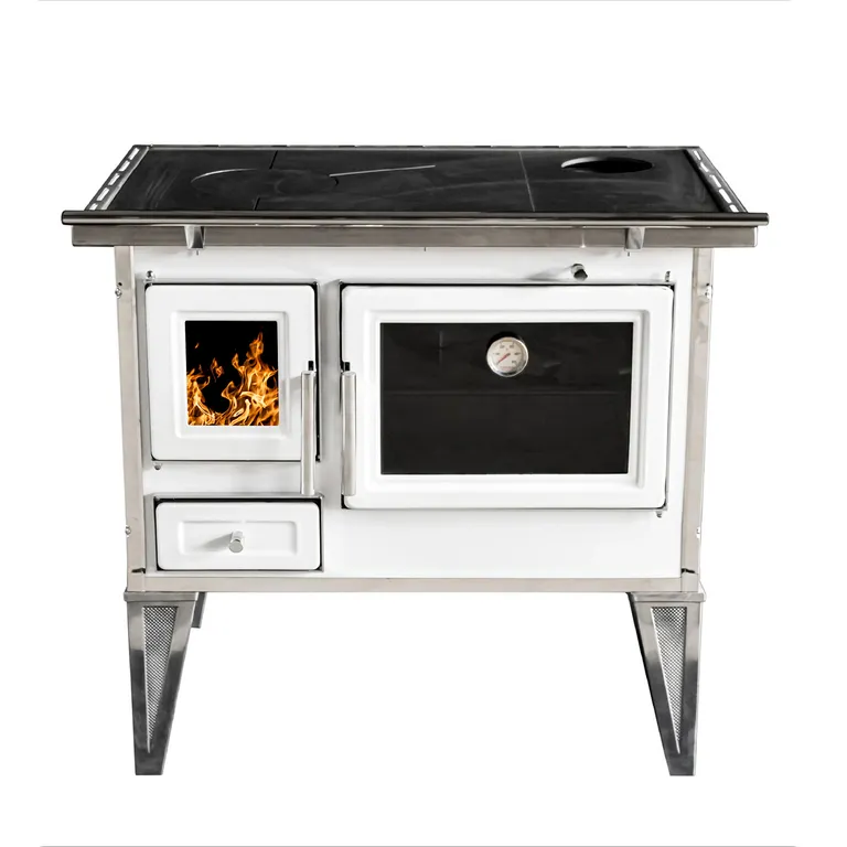 ALCAZAR Cocina a Leña Calbuco L90 Blanca