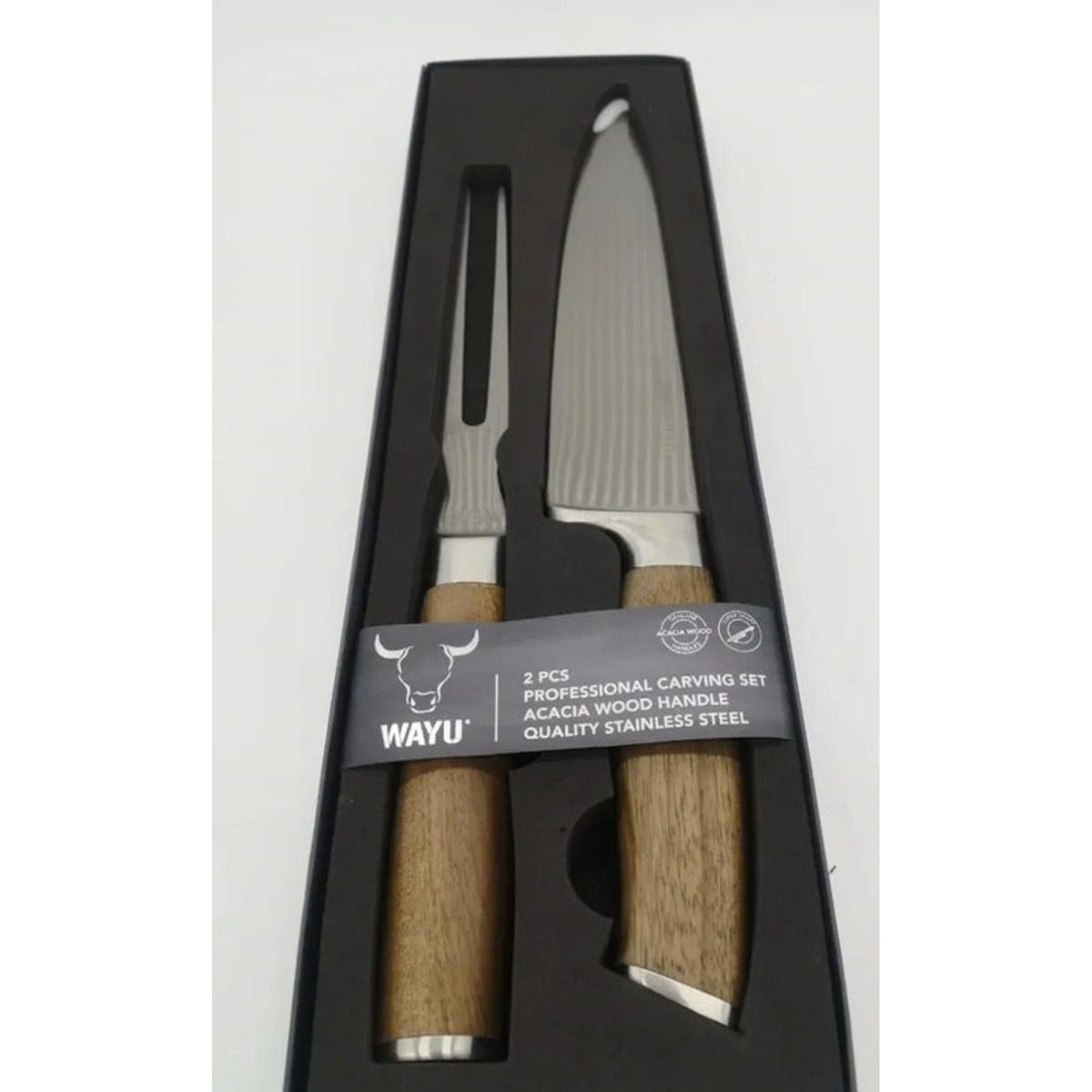 WAYU - Cuchillo + Tenedor Acero Inoxidable Wayu