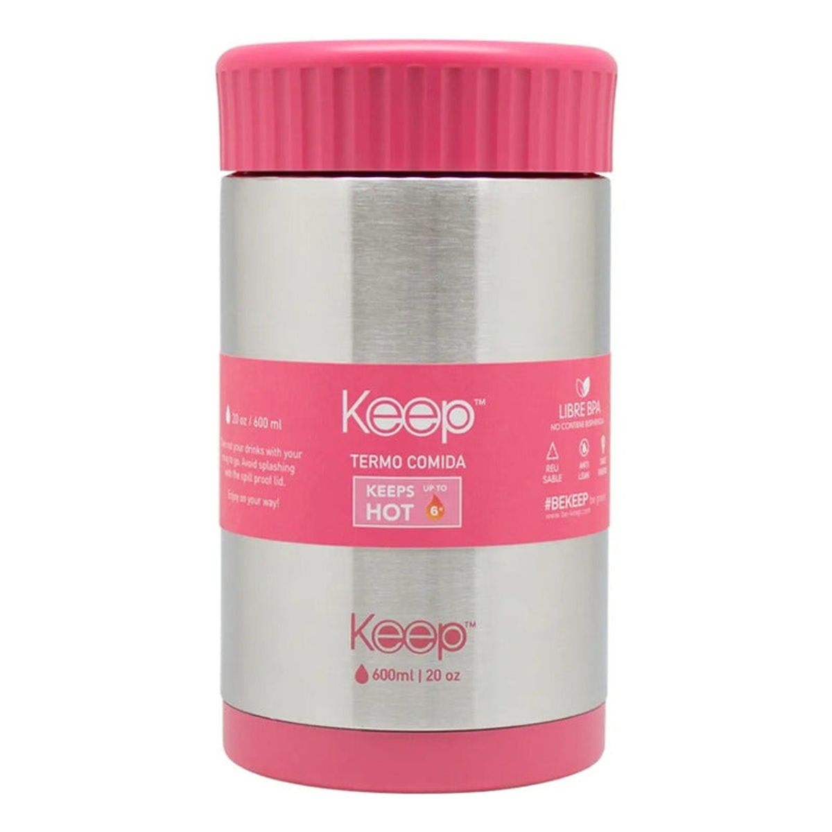 KEEP - Termo De Comida/líquido 600ml Keep Color Rosado