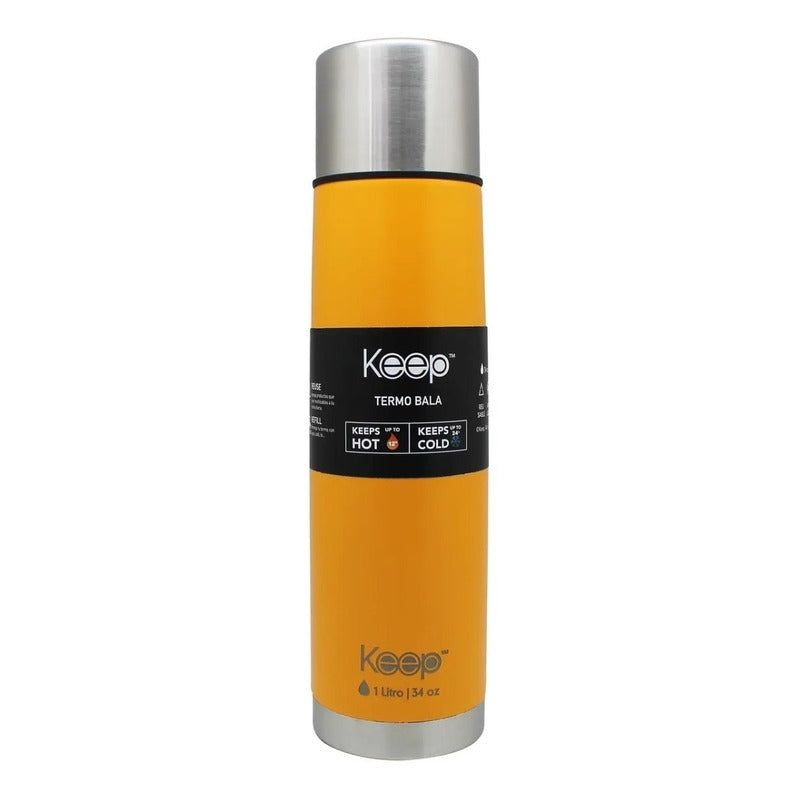 KEEP - Termo Bala Keep 500ml Mate Té Café Color Amarillo