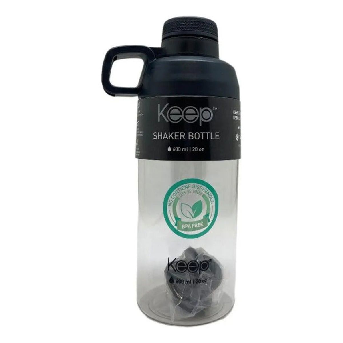 KEEP - Botella De Agua Deportiva Shaker Mezclador 600ml Keep Color Rosado