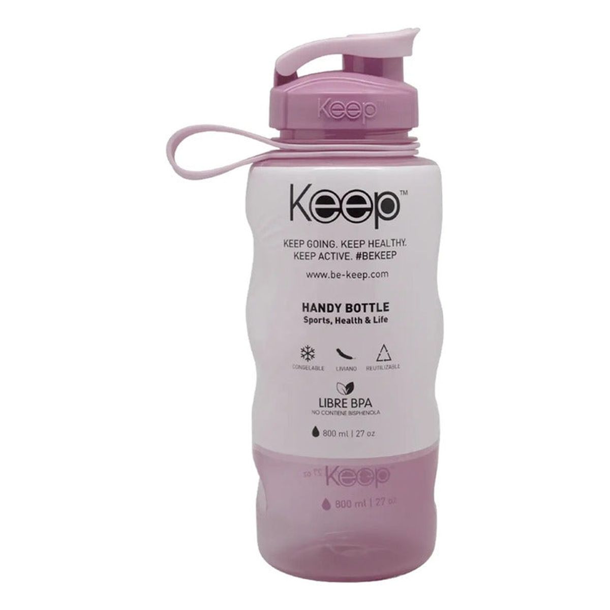 KEEP - Botella De Agua Deportiva Colores 800ml Keep Color Lila