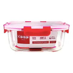 KEEP - Contenedor Hermético 1200 Ml Color Rojo