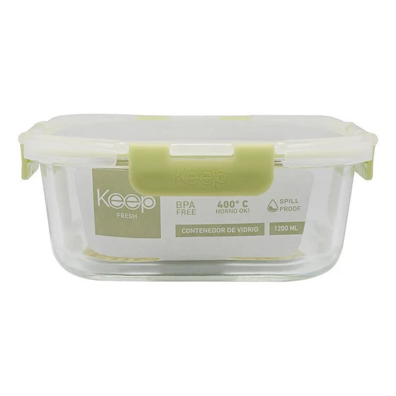 KEEP - Contenedor Hermético 1200 Ml Keep Color Verde
