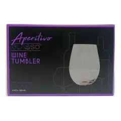 GLASSO - Set 4 Copas Aperitivo 550 Ml Wine Tumbler