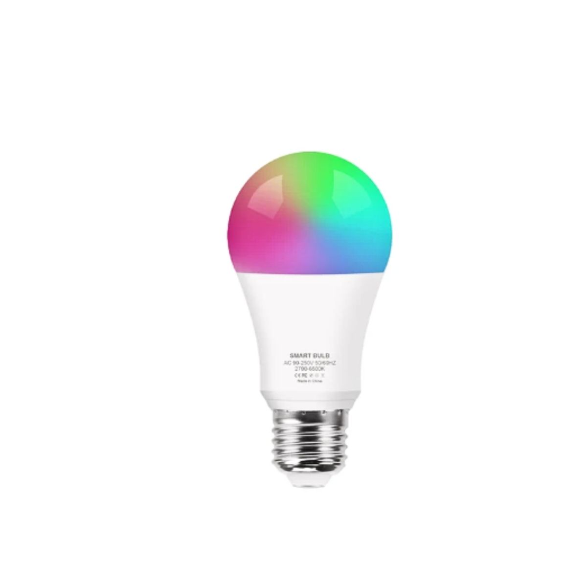 GENERICO - Ampolleta Inteligente Multicolor Led E27 Wifi App Rgb 9w
