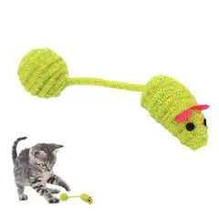 GENERICO - Juguete Interactivo Para Gato Ratón Pelota Amarillo
