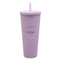 KEEP - Vaso Para Café Bebidas Bombilla 710cc Tipo Starbucks Color Lila