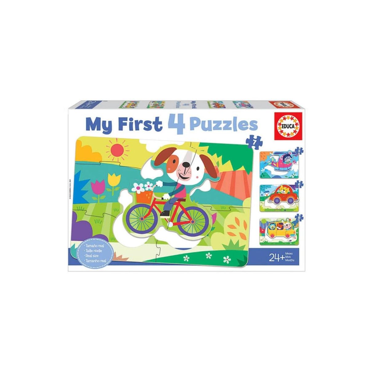 EDUCA - Puzzle Infantil Vehiculos (My First 4 Puzzles) - SC