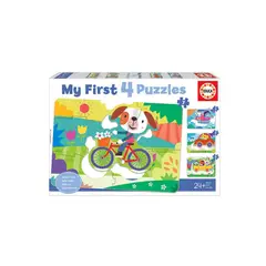EDUCA - Puzzle Infantil Vehiculos (My First 4 Puzzles) - SC