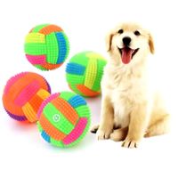 Pelota Elastica Con Sonido Y Luz Led Para Perros Y Gatos