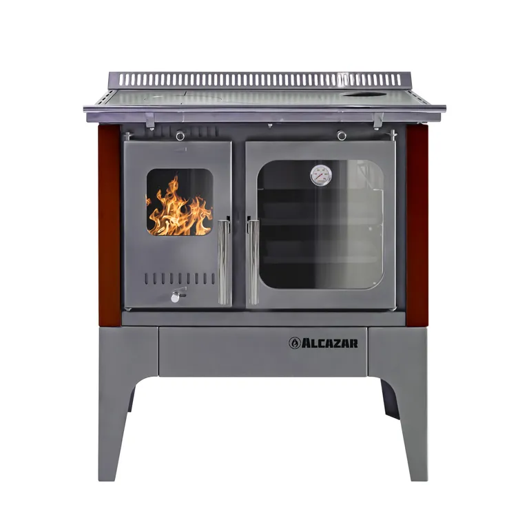 ALCAZAR Cocina a Leña Europea S900 Burdeo