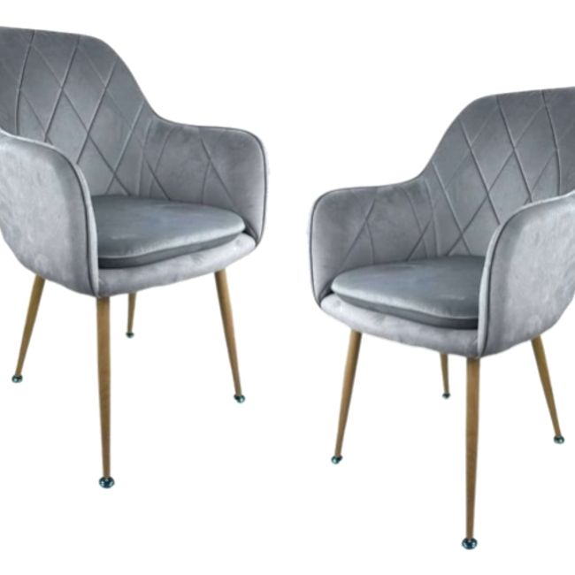 GENERICO - PACK 2 Sitial DIAMANTE COLOR GRIS