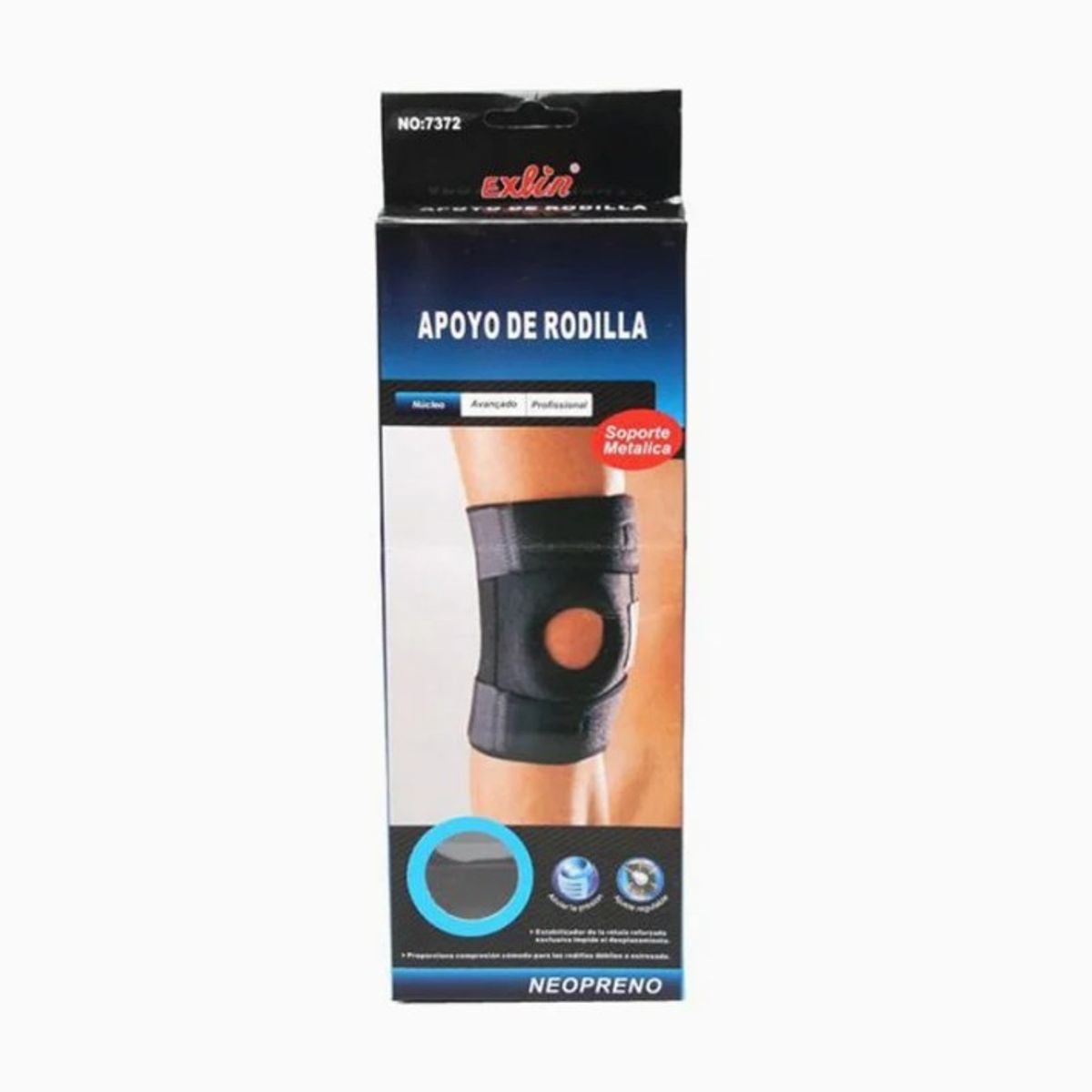 GENERICO - Apoyo De Rodillera Soporte Metalica Material Neopreno