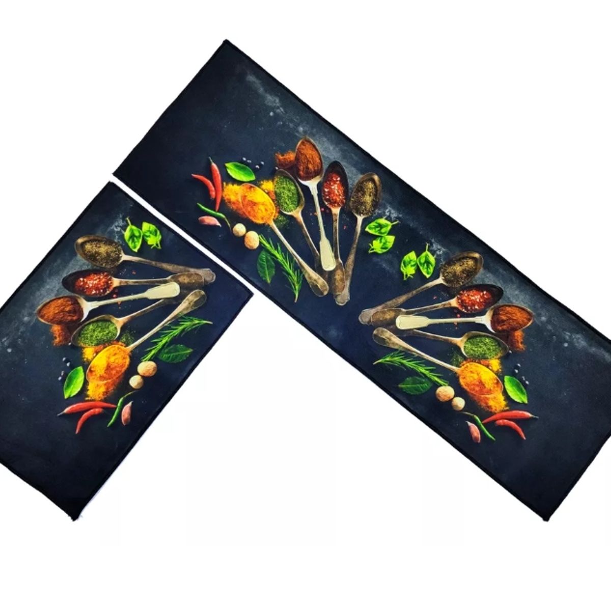 GENERICO - Alfombra Para Cocina Piso Baño Antideslizante Set 2 En 1.