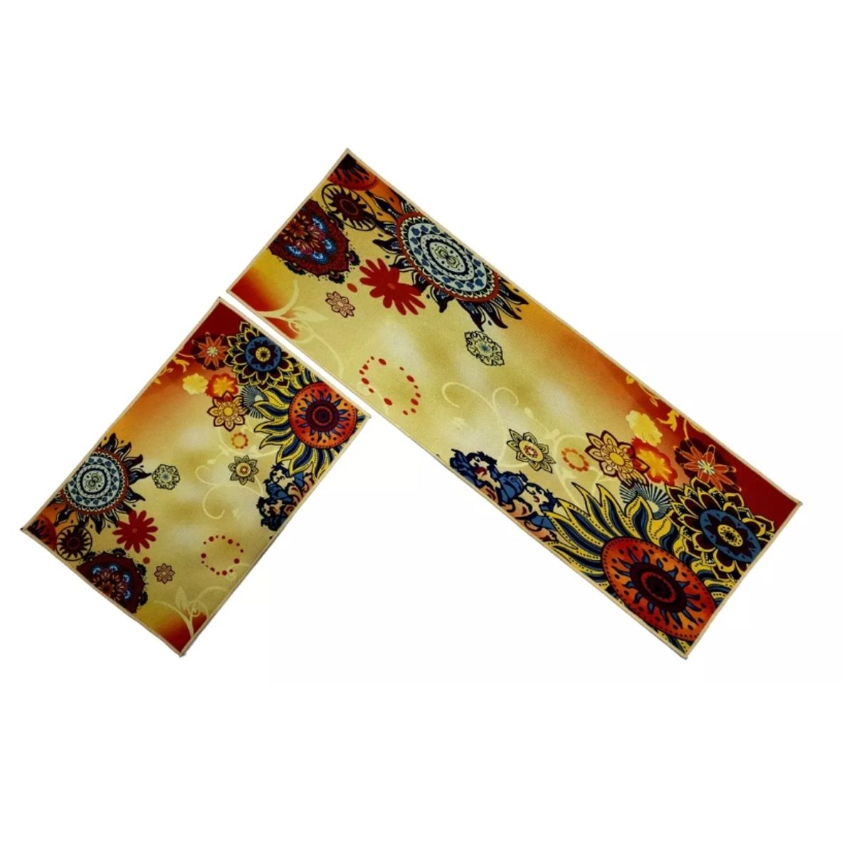 GENERICO - Alfombra Para Cocina Piso Baño Antideslizante Set 2 En 1.