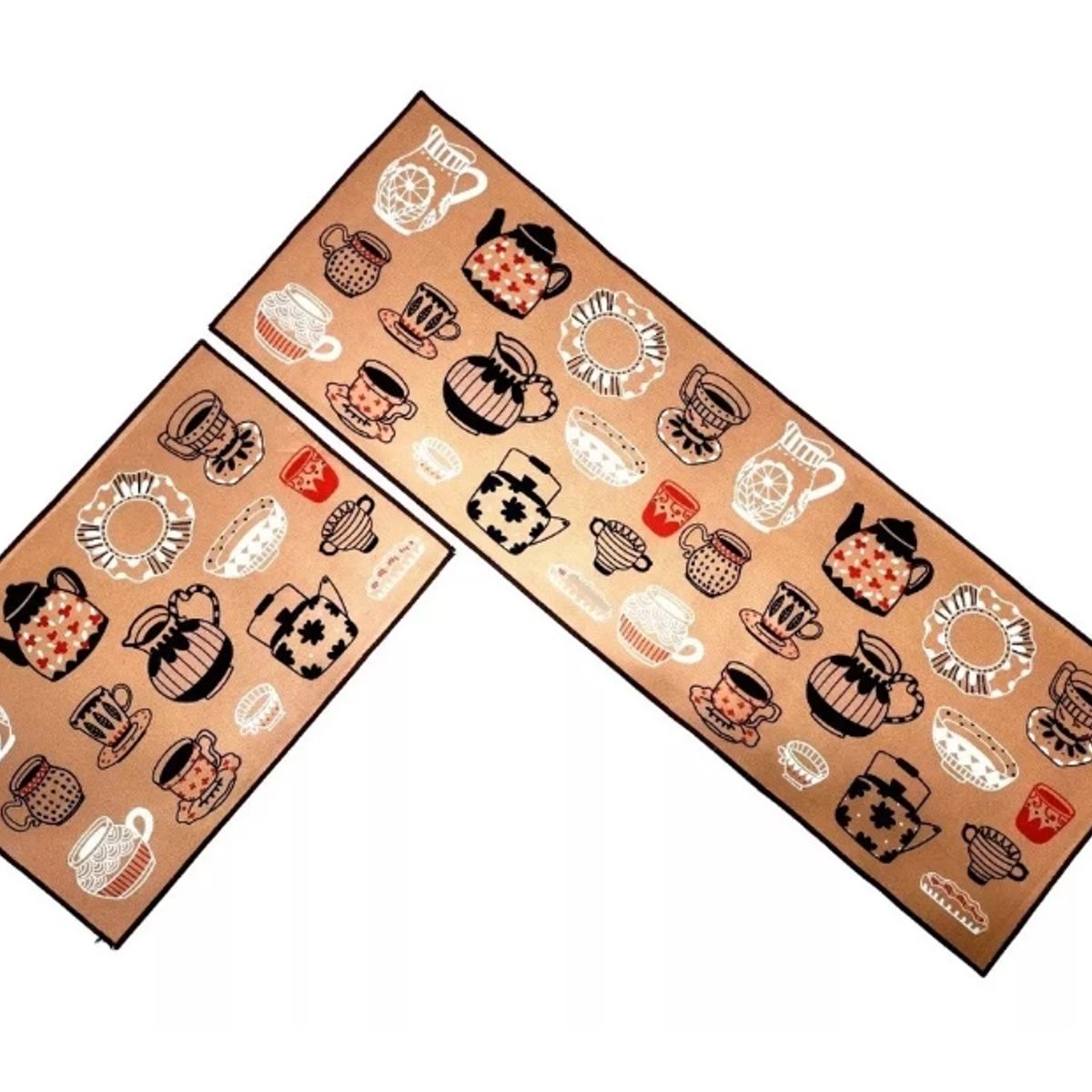 GENERICO - Alfombra Para Cocina Piso Baño Antideslizante Set 2 En 1.