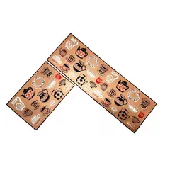 GENERICO - Alfombra Para Cocina Piso Baño Antideslizante Set 2 En 1.