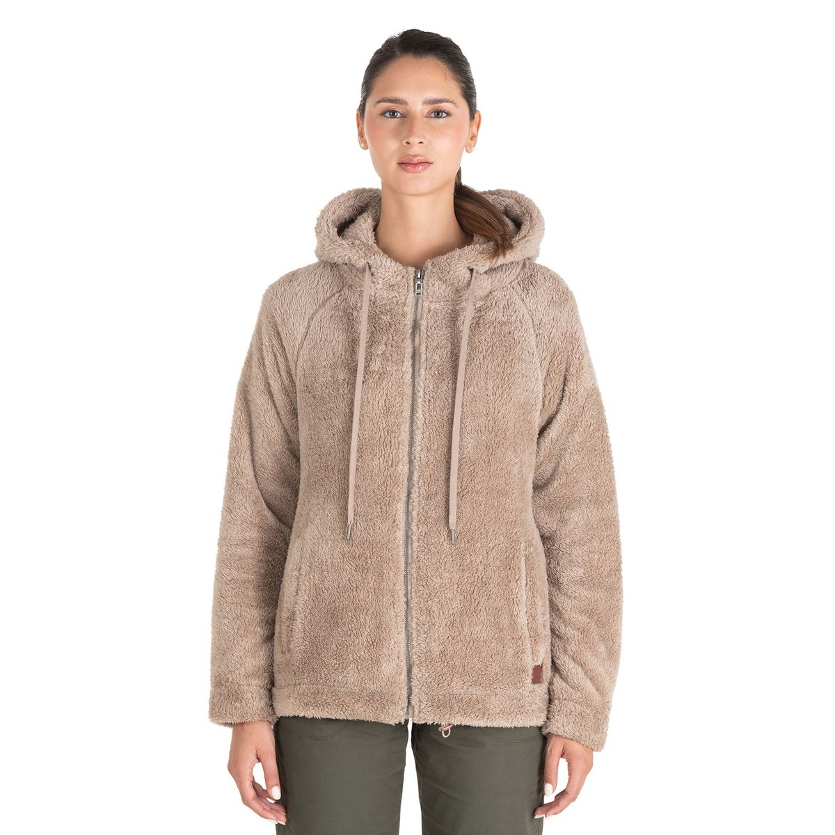 PANAMA JACK - Polerón Fleece Taupe Mujer Panama Jack