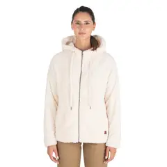 PANAMA JACK - Polerón Fleece Crudo Mujer