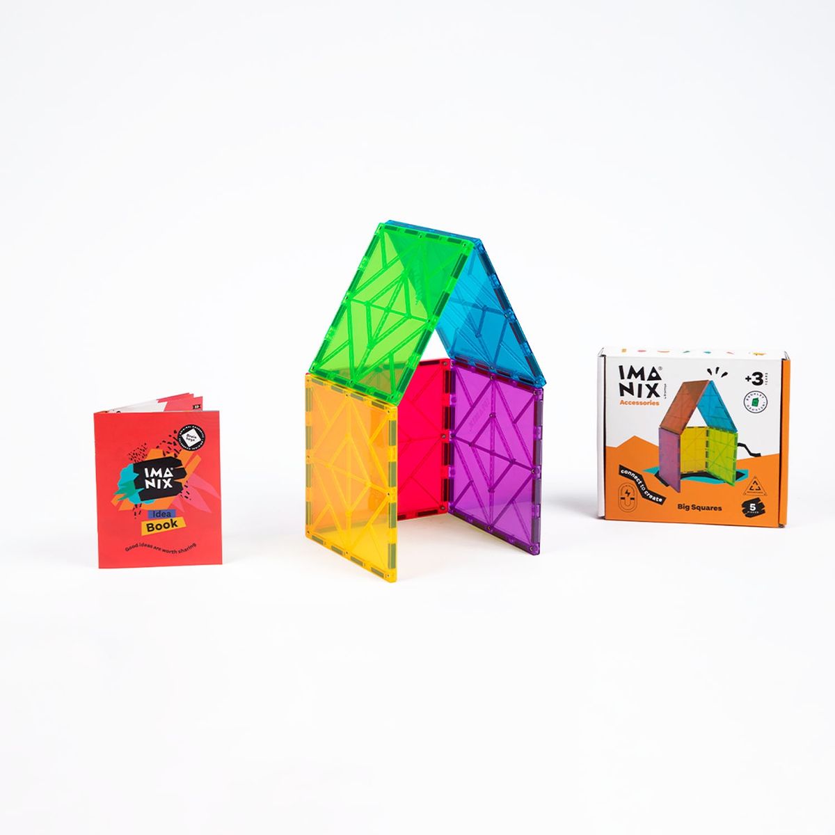 BRAINTOYS - Imanix Big Square Set 5 Braintoys