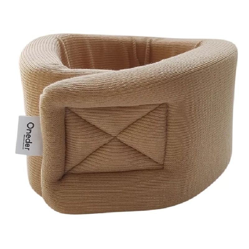 GENERICO - Cuello Cervical Collarin Ortopedico Blando Talla M Beige