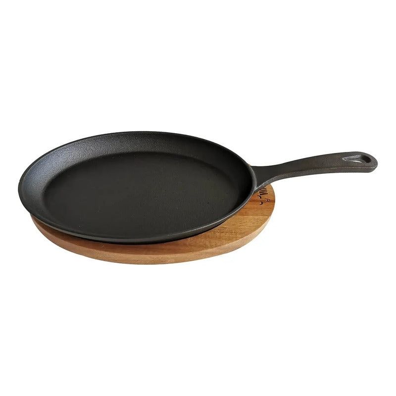 WAYU - Sartén Ovalado Wayu Hierro Fundido Con Base Parrilla