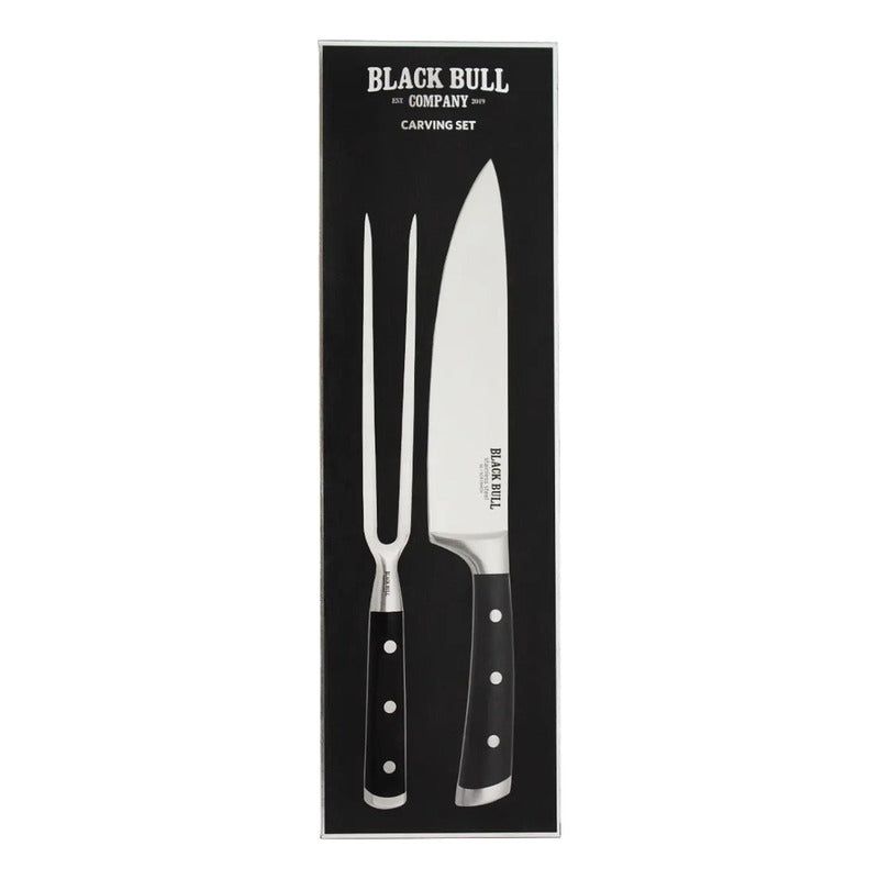 BLACK BULL - Set Black Bull Parrillero Carving Platinum Collecion Bbq