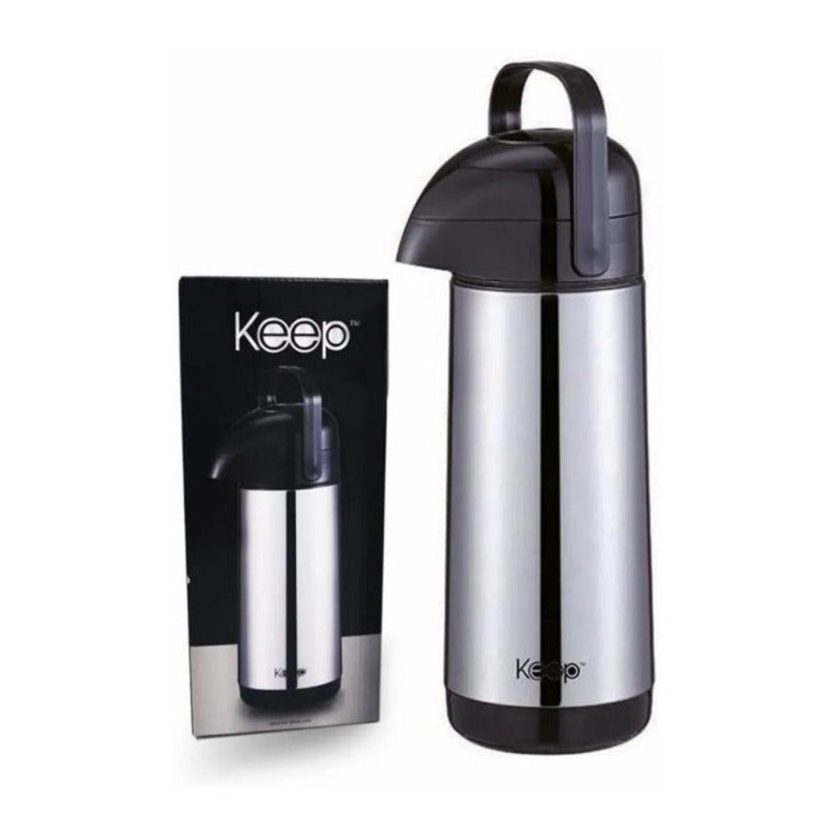 KEEP - Termo Sifón 1 Litro Caliente/ Frío Acero Inoxidable - Keep
